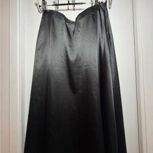 Ardene Black Maxi Satin Skirt